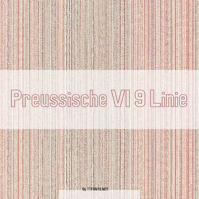 Preussische VI 9 Linie example